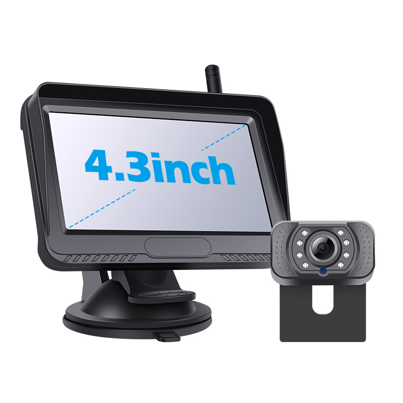AHD 4.3 Inch Digital Wireless Backup Camera System for Pickup Car Mini RV
