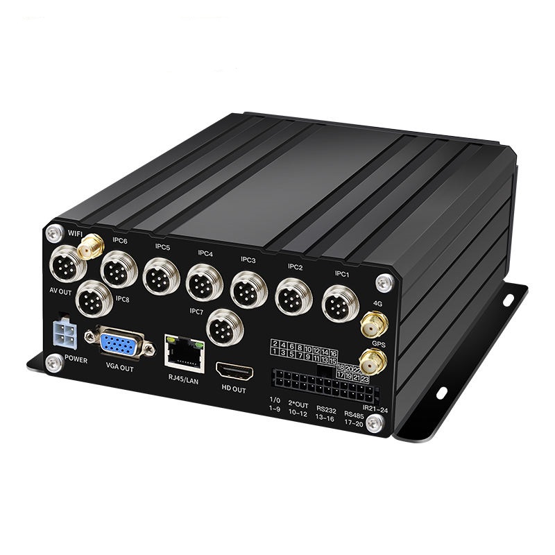 8CH IPC MNVR 4G Wifi GPS Dual Card 2.5TB HDD Real Time Tracking APP CMSV7 Monitoring Truck Bus MNVR